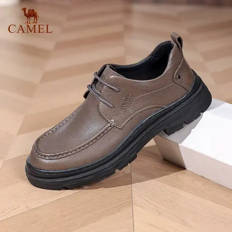 Camel/骆驼男鞋2025秋季新款经典商务休闲鞋舒适透气软底通勤皮鞋图片