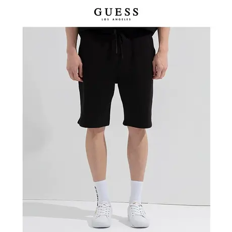 【38上新季】GUESS款男士运动宽松全棉薄款休闲裤五分裤短裤商品大图
