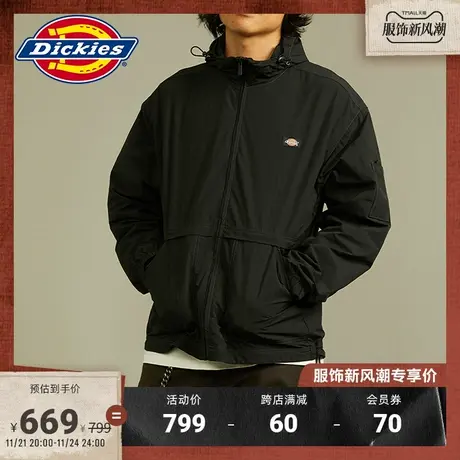 Dickies 春夏新款 工装休闲连帽夹克外套男女情侣宽松教练夹克图片