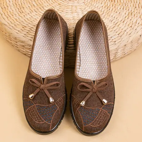 步锦轩旗舰店老北京布鞋女新款正品太太老人鞋秋季妈妈奶奶鞋软底商品大图