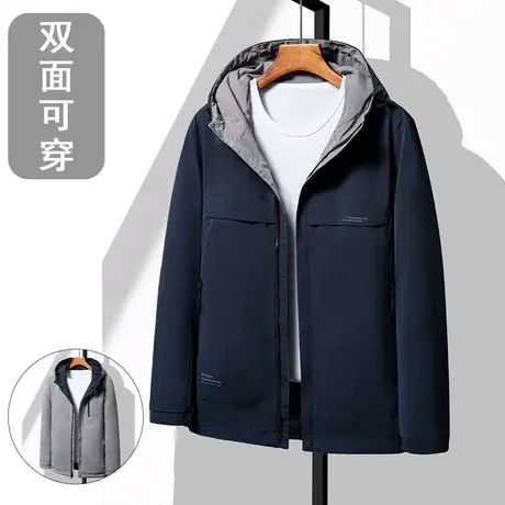 【测试勿拍】夹克上衣外套男士春秋宽松连帽户外商品大图