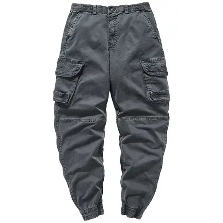 VIP多口袋工装裤男士潮牌宽松伞兵裤百搭休闲裤春秋日系束脚裤子商品大图