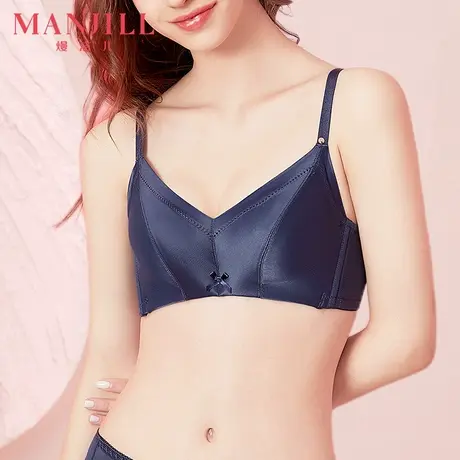 熳洁儿火辣性感无钢圈内衣女薄款小胸聚拢无痕三角杯文胸美背胸罩商品大图