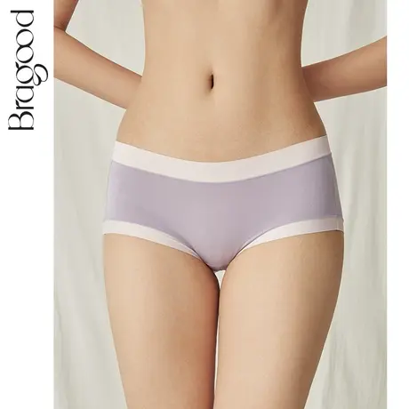 内裤女春夏无痕平角抗菌舒适透气莫代尔中腰三角收腹提臀大码日系商品大图