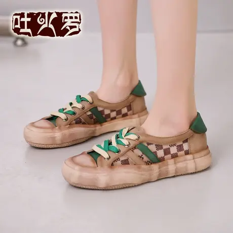 吐火罗22新款低帮洞洞鞋百塔韩版潮鞋女运动春夏休闲鞋学生日常鞋商品大图