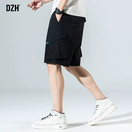 男士黑色工装短裤男夏季新款宽松速干五分裤高街ins潮流百搭男裤商品大图