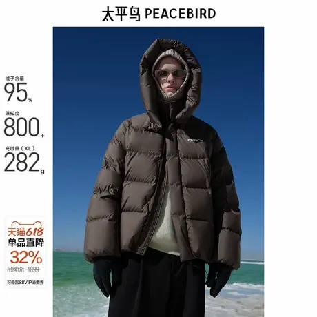 【商场同款】太平鸟男装 短款羽绒服男士轻薄休闲羽绒服B1ACE4306商品大图