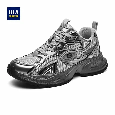 HLA/海澜之家男鞋新款春夏潮流百搭透气网面休闲鞋增高耐磨运动鞋商品大图