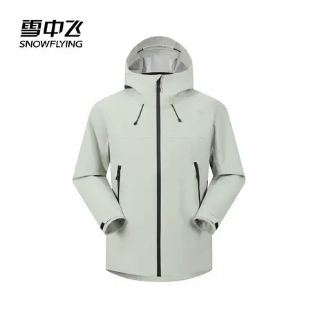 雪中飞2025秋新款户外商务男士简约纯色休闲外套软壳舒适徒步夹克商品大图