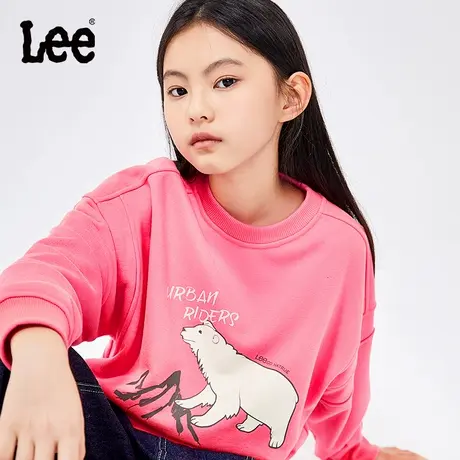 Lee女童春季套头卫衣2024新款女孩儿童装洋气中大童衣服春装上衣图片