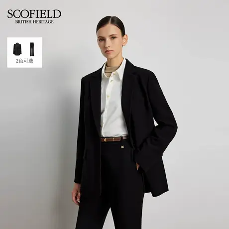 Scofield女装轻复古风廓形西装外套职场OL休闲外套2025秋季新品图片