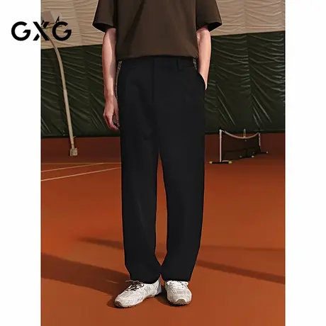 GXG男装 宽松阔腿西裤通勤休闲长裤男裤子25年夏季新品G25X022087商品大图