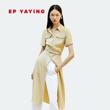 [真丝系列]EP雅莹女装 时尚气质桑蚕丝收腰连衣裙 商场同款4528B图片