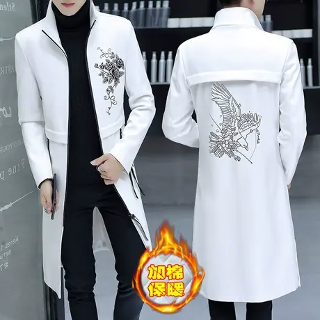 冬季男士帅气机车外套皮风衣加绒加厚青年保暖修身韩版休闲男装潮图片