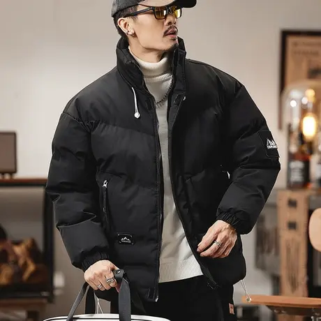 时尚潮流外套冬季新款棉衣加厚户外连帽棉衣保暖大码棉衣休闲男装商品大图