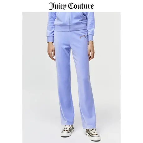 Juicy Couture橘滋休闲裤女美式春季新款丝绒微喇运动天鹅绒长裤商品大图