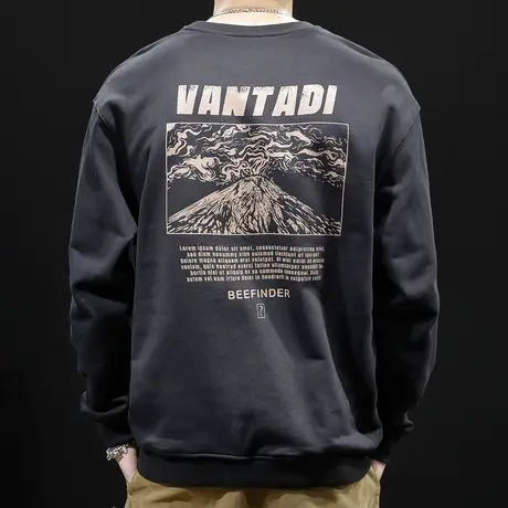 卫衣男秋冬大码加肥加大宽松潮ins秋季2022新款胖子长袖秋款上衣商品大图