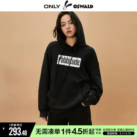 ONLY冬季迪士尼奥斯华联名宽松连帽长袖卫衣女|12349S006商品大图