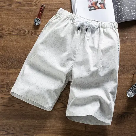 纯棉短裤男士五分裤潮流夏季新款休闲宽松中裤子外穿大裤衩沙滩裤商品大图