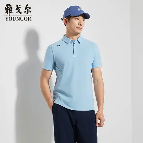 【商场同款】雅戈尔男士短袖T恤夏季新款官方商务休闲短袖POLO衫商品大图