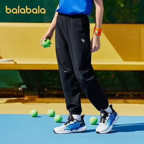 巴拉巴拉童装儿童裤子男童2025新款夏季薄款女童裤子直筒休闲长裤图片