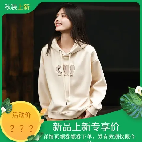 时尚气质通勤休闲卫衣女士2023年秋季新款百搭时尚连帽假上衣商品大图