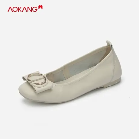 【门店发货】奥康女鞋 秋季新款女士舒适舒软套脚浅口单鞋平底图片