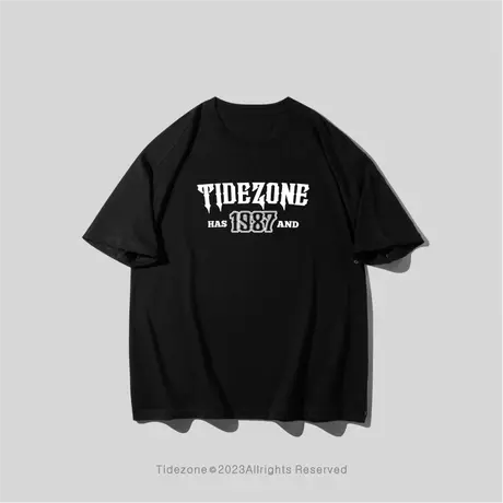 Ohlyah字母1978印花短袖T恤男夏季2023年新款T情侣装美式定制班服图片