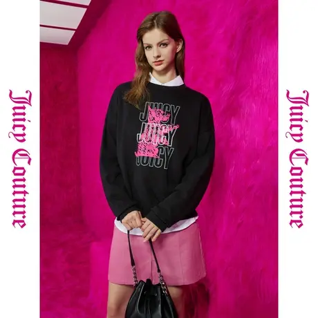 Juicy Couture橘滋秋季装女女装年新款绒毛日记动物印花卫衣商品大图