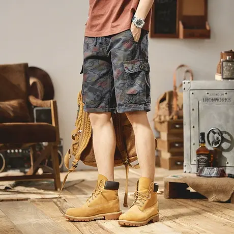 Modi Nick/摩帝尼克男款五分裤中性风短裤男士休闲夏季工装裤薄款商品大图