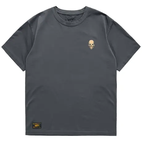 VIP短袖t恤设计感小众潮牌夏季vintage复古刺绣体恤男士纯棉上衣商品大图