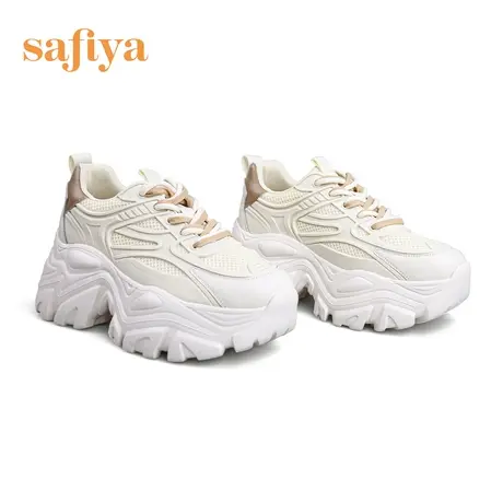 Safiya/索菲娅运动鞋早秋新款网红双色系带厚底甜酷老爹鞋商品大图