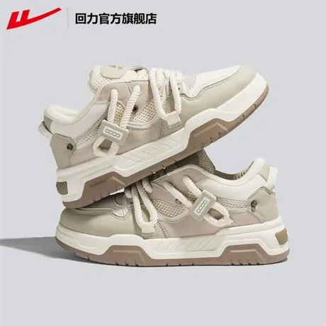 回力官方旗舰店厚底板鞋女2024春季新款透气时尚松糕休闲鞋面包鞋商品大图
