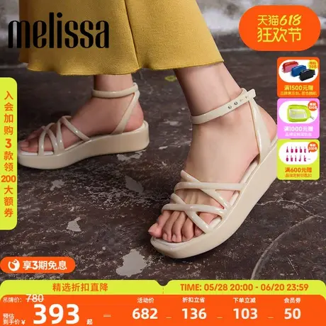 Melissa梅丽莎早春款女士细带凉鞋简约时尚休闲厚底鞋33997商品大图