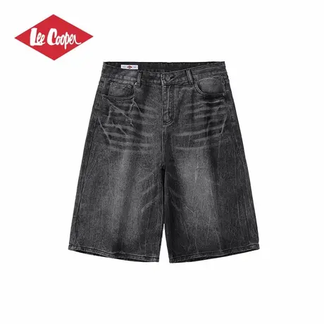 Lee Cooper/李库珀 复古水洗牛仔短裤男新款潮流宽松休闲五分裤子商品大图