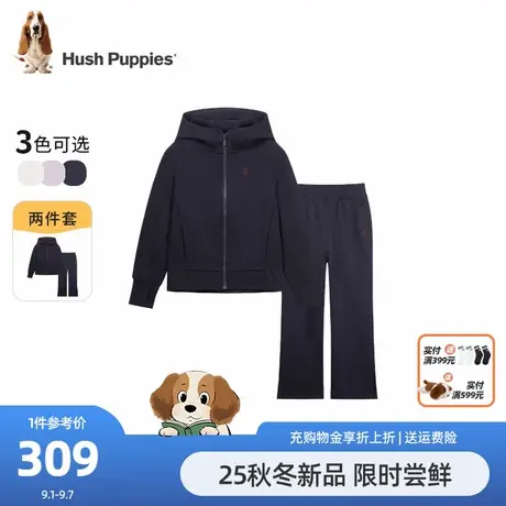 暇步士童装女童套装25秋新品大童连帽开衫卫衣外套儿童休闲直筒裤商品大图