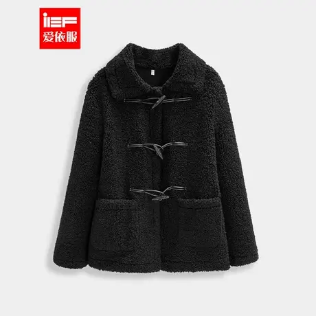IEF/爱依服【微胖】大码女装2025冬季新款韩版保暖颗粒绒中外套商品大图
