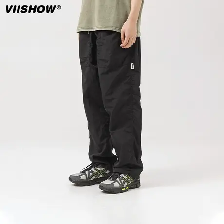 VIISHOW美式复古2023新款休闲裤直筒日系滑板束脚工装长裤男春商品大图