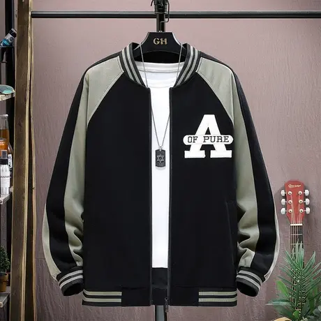 春秋季夹克男孩13初高中学生14帅气棒球服外套15岁青少年大童男装商品大图