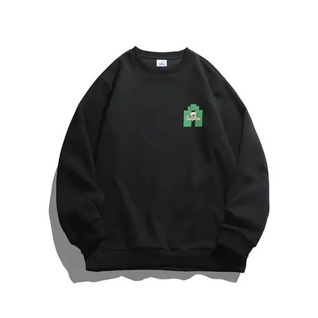 2024新款男士春季圆领卫衣春天宽松潮牌情侣装长袖春秋款男装上衣商品大图