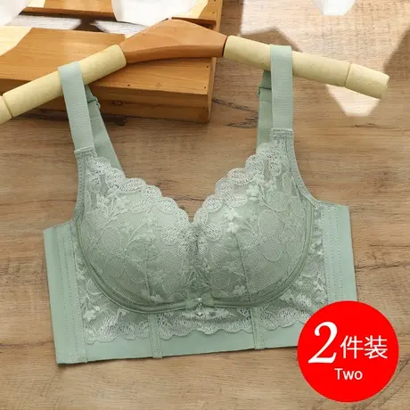 女士内衣文胸加厚小胸聚拢调整型胸罩侧收副乳防下垂上托蕾丝春秋商品大图