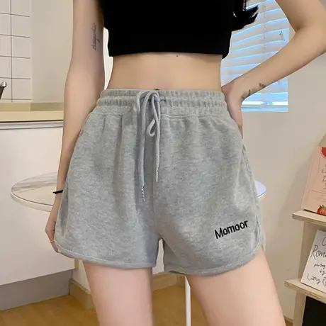 运动短裤女夏2023新款宽松显瘦百搭高腰a字阔腿热裤子ins潮小个子商品大图