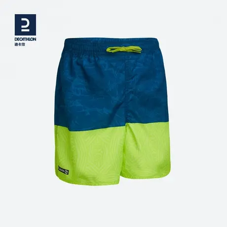 迪卡侬沙滩裤沙滩短裤泳裤宝宝儿童男童沙滩裤海边游泳裤速干KIDK图片