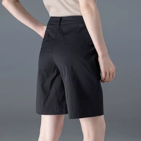 薄款西装短裤女夏宽松五分裤2023新款高腰显瘦百搭直筒5分裤中裤商品大图