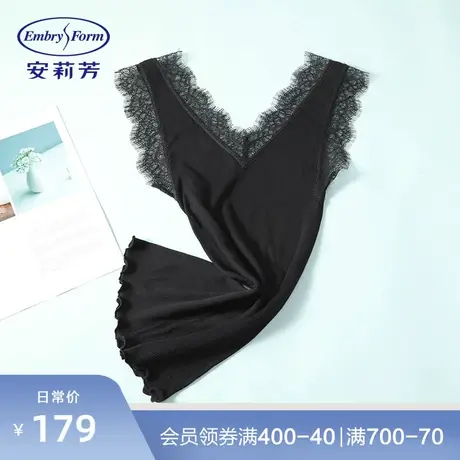 安莉芳性感蕾丝边无袖打底背心女士可外穿家居上衣ED00094图片