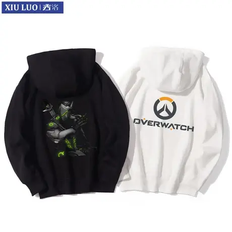 秀洛守望先锋卫衣男外套连帽衣服春秋季cos游戏周边死神士兵76号商品大图