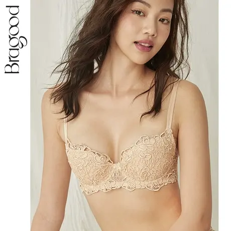 BRAGOOD水溶蕾丝薄款纯棉里大红小胸少女学生文胸65a/65b布谷内衣图片