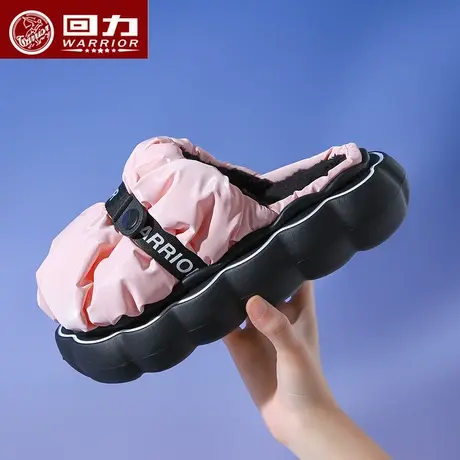 回力女款棉拖鞋男士秋季2023新款加绒防臭外穿室内情侣踩屎感拖鞋图片