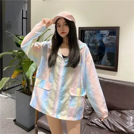 长袖紫外线超仙轻薄透气夏季时尚防晒衣服女开衫2021新款外套洋气图片