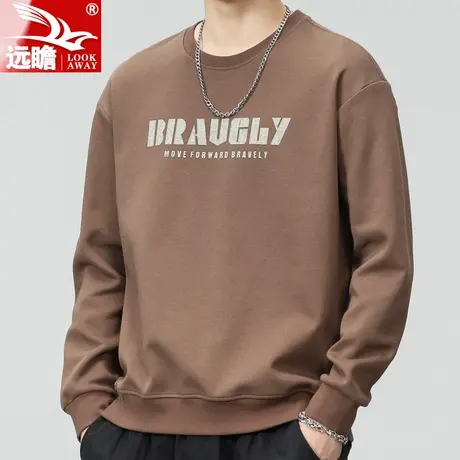 卫衣男春秋潮牌男款秋季2023新款男士字母印花上衣长袖美式T恤潮商品大图